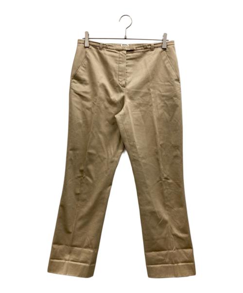 HERMES（エルメス）HERMES (エルメス) コットンセンタープレスパンツ ベージュ サイズ:40の古着・服飾アイテム