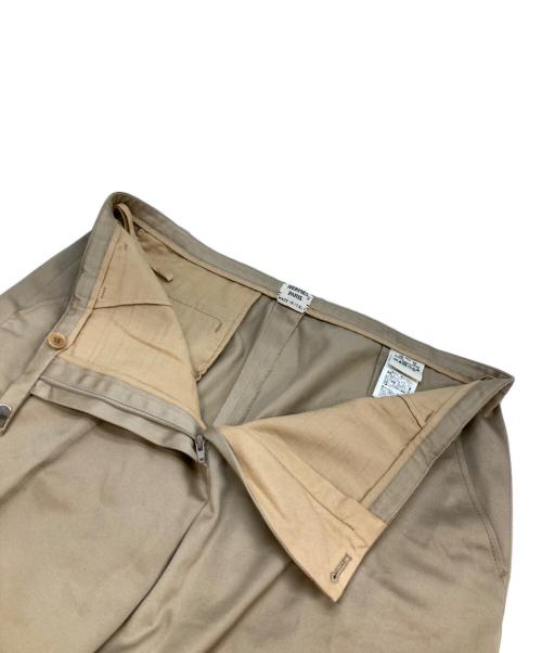 HERMES（エルメス）HERMES (エルメス) コットンセンタープレスパンツ ベージュ サイズ:40の古着・服飾アイテム