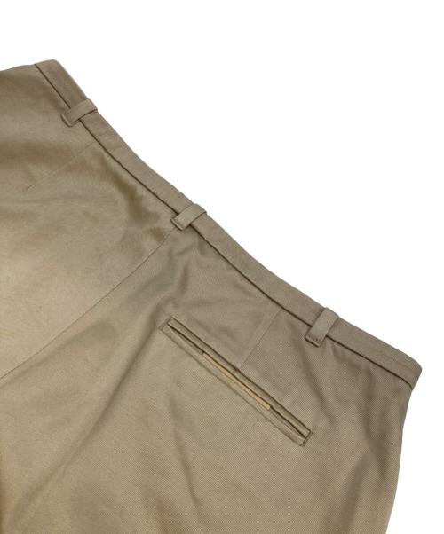 HERMES（エルメス）HERMES (エルメス) コットンセンタープレスパンツ ベージュ サイズ:40の古着・服飾アイテム