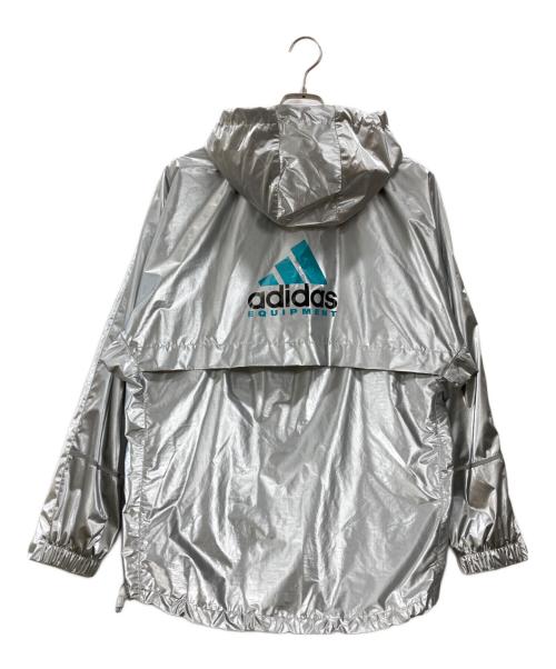adidas（アディダス）adidas (アディダス) エキップメント メタリック ウインドブレーカー シルバー サイズ:Mの古着・服飾アイテム