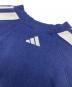 中古・古着 adidas (アディダス) センターロゴ刺繍スウェット ホワイト×ネイビー サイズ:M：6000円