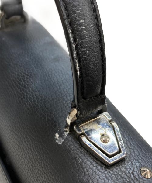 MCM（エムシーエム）MCM (エムシーエム) スタッズパトリシアサッチェルバッグ ブラックの古着・服飾アイテム