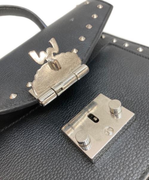 MCM（エムシーエム）MCM (エムシーエム) スタッズパトリシアサッチェルバッグ ブラックの古着・服飾アイテム