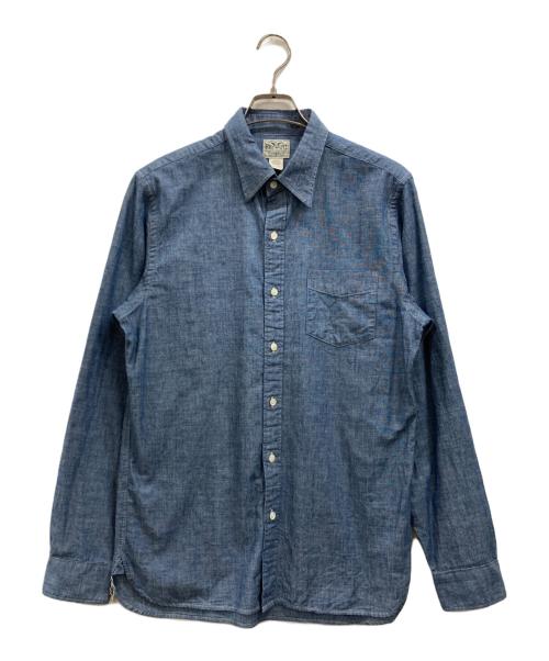 RRL（ダブルアールエル）RRL (ダブルアールエル) シャンブレーシャツ ブルー サイズ:Mの古着・服飾アイテム