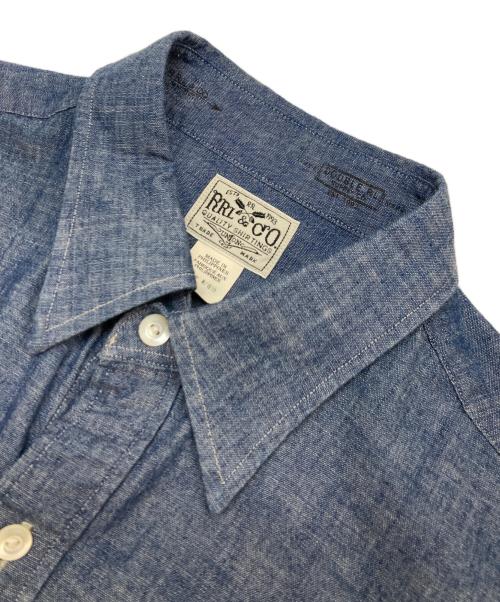 RRL（ダブルアールエル）RRL (ダブルアールエル) シャンブレーシャツ ブルー サイズ:Mの古着・服飾アイテム