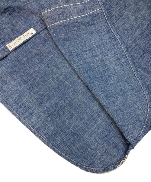 RRL（ダブルアールエル）RRL (ダブルアールエル) シャンブレーシャツ ブルー サイズ:Mの古着・服飾アイテム