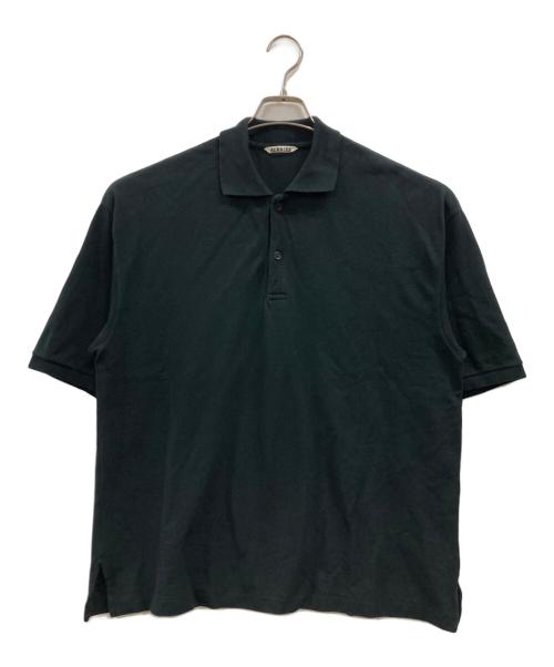 AURALEE（オーラリー）AURALEE (オーラリー) SUPER SOFT PIQUE BIG POLO ブラック サイズ:3の古着・服飾アイテム
