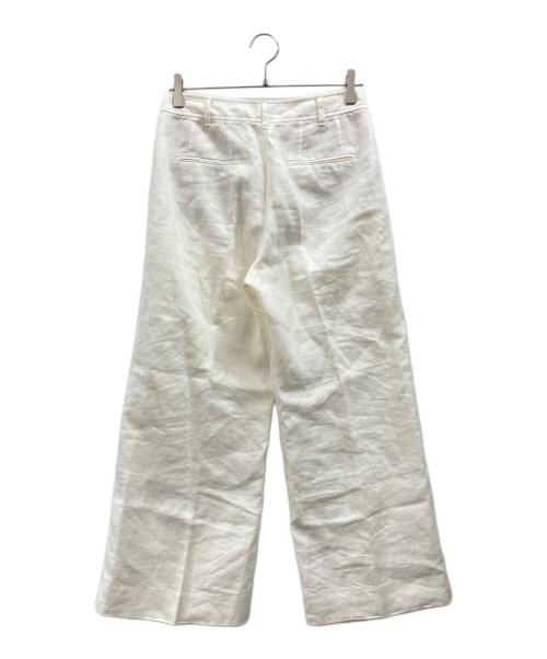 POLO RALPH LAUREN（ポロ・ラルフローレン）POLO RALPH LAUREN (ポロ・ラルフローレン) リネンベイカーパンツ ホワイト サイズ:2の古着・服飾アイテム