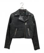 DIESELディーゼル）の古着「ダブルライダースジャケット」｜ブラック