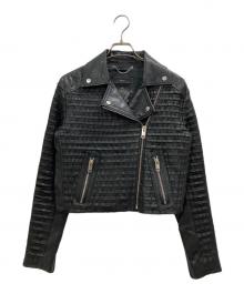 DIESEL（ディーゼル）の古着「ダブルライダースジャケット」｜ブラック