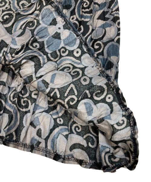 ISSEY MIYAKE（イッセイミヤケ）ISSEY MIYAKE (イッセイミヤケ) 総柄プリーツスカート ブルー×グレー サイズ:2の古着・服飾アイテム