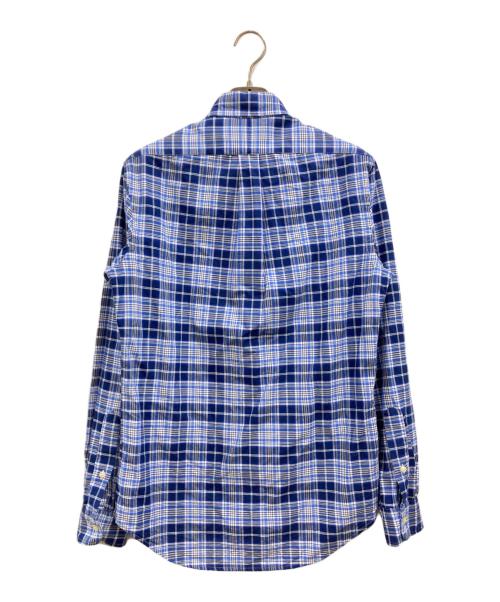 POLO RALPH LAUREN（ポロ・ラルフローレン）POLO RALPH LAUREN (ポロ・ラルフローレン) ボタンダウンチェックシャツ ネイビー×ブルー サイズ:XSの古着・服飾アイテム
