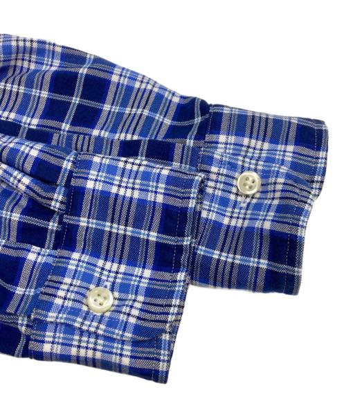 POLO RALPH LAUREN（ポロ・ラルフローレン）POLO RALPH LAUREN (ポロ・ラルフローレン) ボタンダウンチェックシャツ ネイビー×ブルー サイズ:XSの古着・服飾アイテム