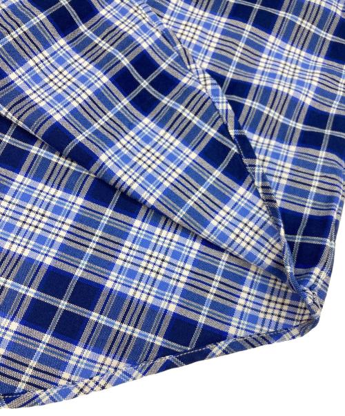 POLO RALPH LAUREN（ポロ・ラルフローレン）POLO RALPH LAUREN (ポロ・ラルフローレン) ボタンダウンチェックシャツ ネイビー×ブルー サイズ:XSの古着・服飾アイテム