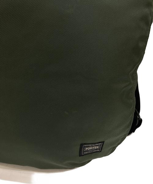 PORTER（ポーター）PORTER (ポーター) ROUND  SHOULDER TOTE BAG オリーブの古着・服飾アイテム