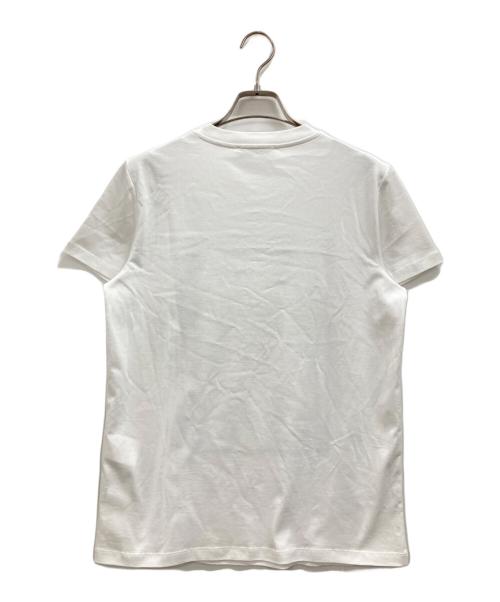 MaxMara（マックスマーラ）MaxMara (マックスマーラ) ドッグプリント半袖カットソー ブラウン×ホワイト サイズ:Mの古着・服飾アイテム