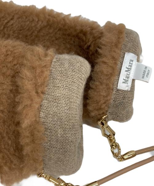 MaxMara（マックスマーラ）MaxMara (マックスマーラ) テディベア ミトン 手袋 ブラウン サイズ:SMの古着・服飾アイテム
