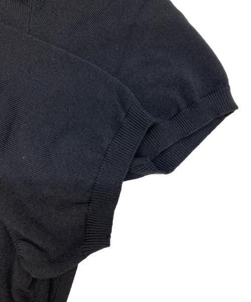 RED VALENTINO（レッドヴァレンティノ）RED VALENTINO (レッドヴァレンティノ) S/Sニットワンピース ブラック サイズ:Mの古着・服飾アイテム