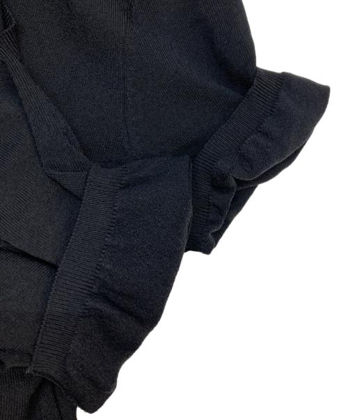 RED VALENTINO（レッドヴァレンティノ）RED VALENTINO (レッドヴァレンティノ) S/Sニットワンピース ブラック サイズ:Mの古着・服飾アイテム