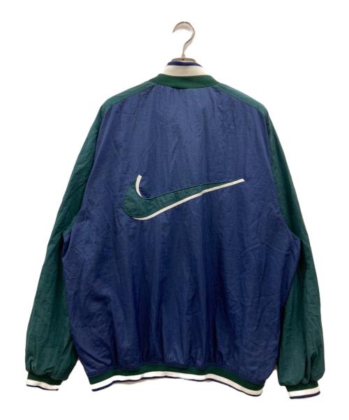 NIKE（ナイキ）NIKE (ナイキ) ヴィンテージハーフジップジャケット グリーン×ネイビー サイズ:Lの古着・服飾アイテム