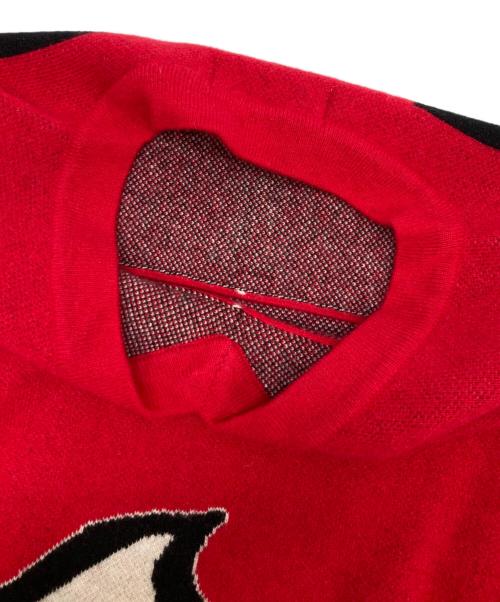 TTT MSW（ティー）TTT MSW (ティー) Hockey knit game shirt レッド サイズ:Mの古着・服飾アイテム