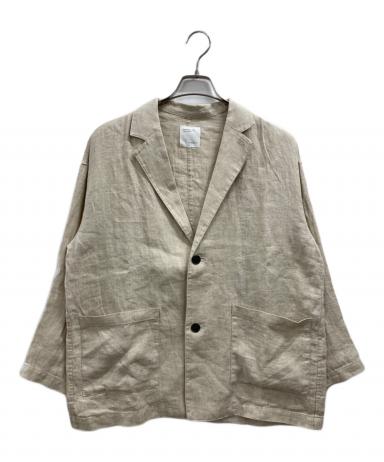 kagure ベージュ リネン テーラードジャケット 中古・古着通販】KAGURE (カグレ) フレンチリネンのテーラード