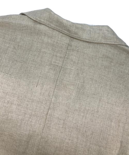 KAGURE（カグレ）KAGURE (カグレ) フレンチリネンのテーラードジャケット ベージュ サイズ:Mの古着・服飾アイテム