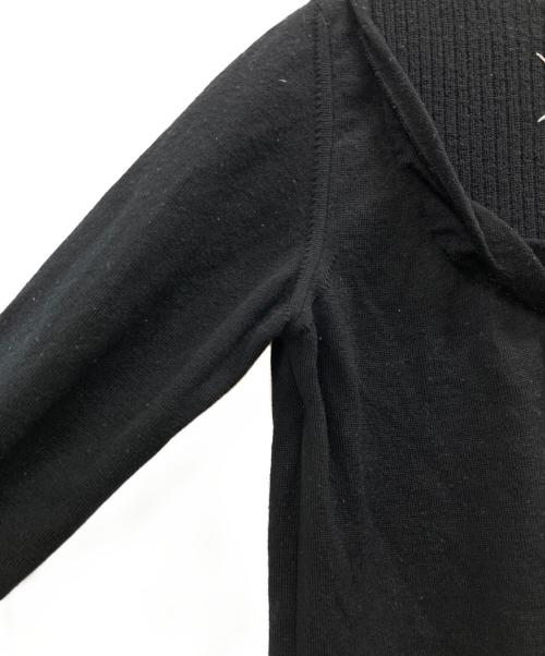 Maison Margiela 1（メゾンマルジェラ 1）Maison Margiela 1 (メゾンマルジェラ 1) 切替ニット ブラック サイズ:Sの古着・服飾アイテム