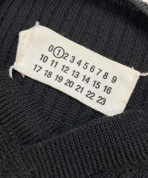 Maison Margiela 1（メゾンマルジェラ 1）Maison Margiela 1 (メゾンマルジェラ 1) 切替ニット ブラック サイズ:Sの古着・服飾アイテム