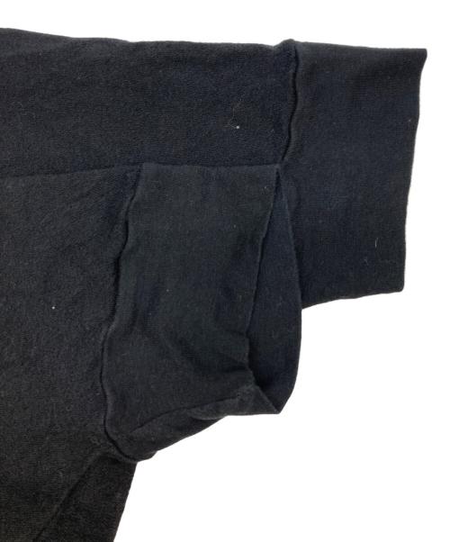 MM6 Maison Margiela（エムエムシックスメゾンマルジェラ）MM6 Maison Margiela (エムエムシックスメゾンマルジェラ) 半袖ロングカーディガン ブラック サイズ:Lの古着・服飾アイテム
