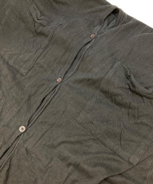 MM6 Maison Margiela（エムエムシックスメゾンマルジェラ）MM6 Maison Margiela (エムエムシックスメゾンマルジェラ) 半袖ロングカーディガン ブラック サイズ:Lの古着・服飾アイテム