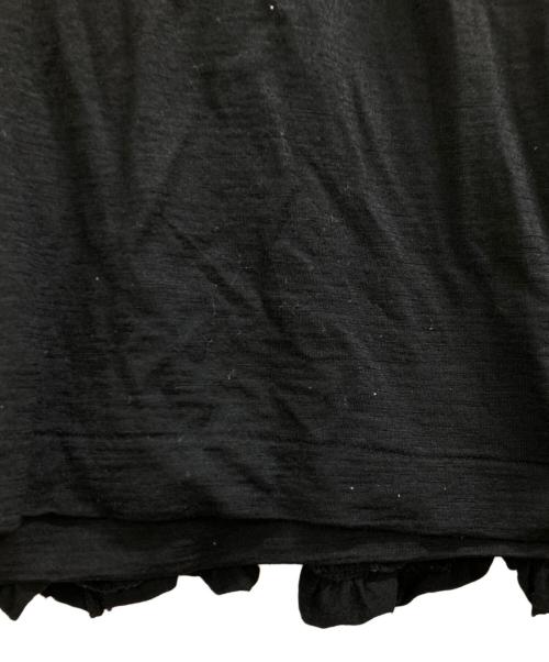 tricot COMME des GARCONS（トリココムデギャルソン）tricot COMME des GARCONS (トリココムデギャルソン) Frill Crew Neck Wool Sweater ブラック サイズ:不明(実寸参照)の古着・服飾アイテム