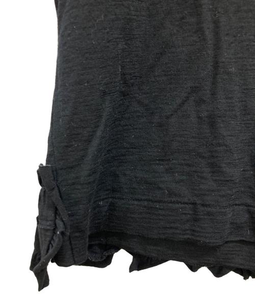 tricot COMME des GARCONS（トリココムデギャルソン）tricot COMME des GARCONS (トリココムデギャルソン) Frill Crew Neck Wool Sweater ブラック サイズ:不明(実寸参照)の古着・服飾アイテム