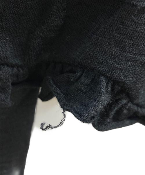 tricot COMME des GARCONS（トリココムデギャルソン）tricot COMME des GARCONS (トリココムデギャルソン) Frill Crew Neck Wool Sweater ブラック サイズ:不明(実寸参照)の古着・服飾アイテム