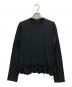 tricot COMME des GARCONS（トリココムデギャルソン）の古着「Frill Crew Neck Wool Sweater」｜ブラック