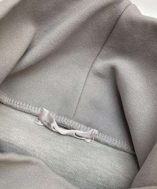 COMME des GARCONS（コムデギャルソン）COMME des GARCONS (コムデギャルソン) 製品染めフリルラインスリーブハイネックカットソー グリーン×グレー サイズ:不明(実寸参照)の古着・服飾アイテム