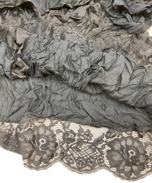 MM6 Maison Margiela（エムエムシックスメゾンマルジェラ）MM6 Maison Margiela (エムエムシックスメゾンマルジェラ) レース切替しシャツ ブラック サイズ:38の古着・服飾アイテム
