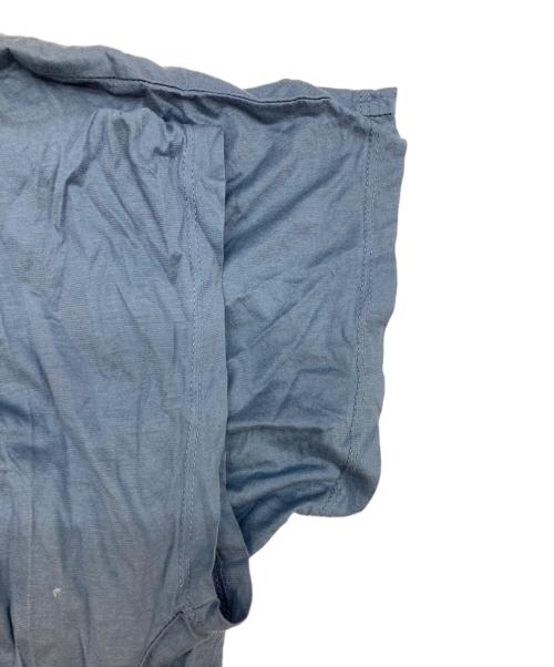 MM6 Maison Margiela（エムエムシックスメゾンマルジェラ）MM6 Maison Margiela (エムエムシックスメゾンマルジェラ) ドッキング半袖カットソー ブルー サイズ:Mの古着・服飾アイテム