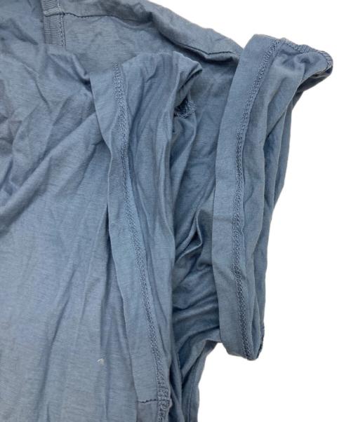 MM6 Maison Margiela（エムエムシックスメゾンマルジェラ）MM6 Maison Margiela (エムエムシックスメゾンマルジェラ) ドッキング半袖カットソー ブルー サイズ:Mの古着・服飾アイテム