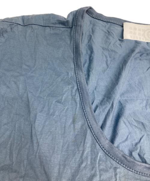 MM6 Maison Margiela（エムエムシックスメゾンマルジェラ）MM6 Maison Margiela (エムエムシックスメゾンマルジェラ) ドッキング半袖カットソー ブルー サイズ:Mの古着・服飾アイテム