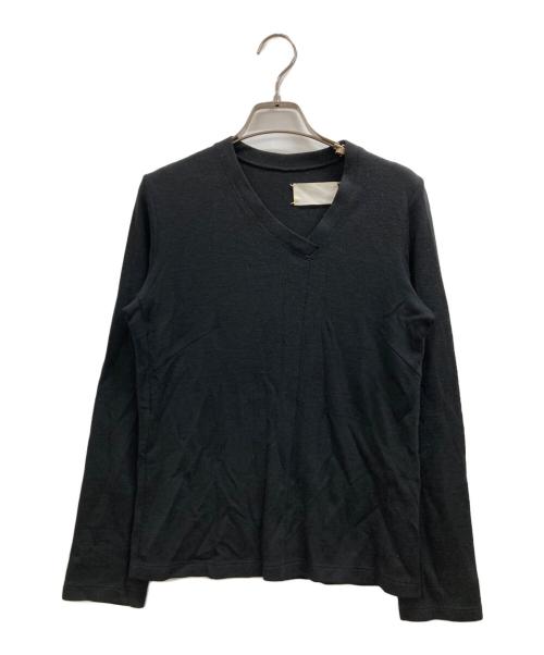 Maison Margiela（メゾンマルジェラ）Maison Margiela (メゾンマルジェラ) Vネックニット ブラック サイズ:40の古着・服飾アイテム