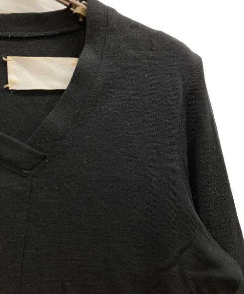 Maison Margiela（メゾンマルジェラ）Maison Margiela (メゾンマルジェラ) Vネックニット ブラック サイズ:40の古着・服飾アイテム