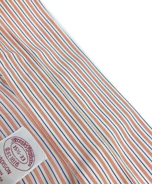 BROOKS BROTHERS（ブルックスブラザーズ）BROOKS BROTHERS (ブルックスブラザーズ) ストライプシャツ オレンジ サイズ:151/2の古着・服飾アイテム