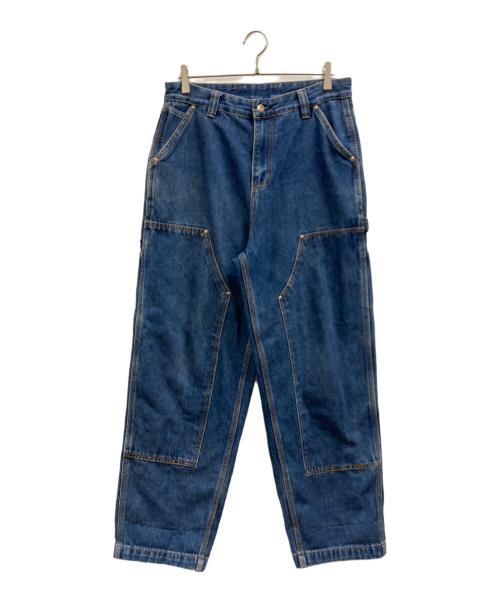 Carhartt WIP（カーハート ワーク イン プログレス）Carhartt WIP (カーハート ワーク イン プログレス) DOUBLE KNEE PANT インディゴ サイズ:Mの古着・服飾アイテム