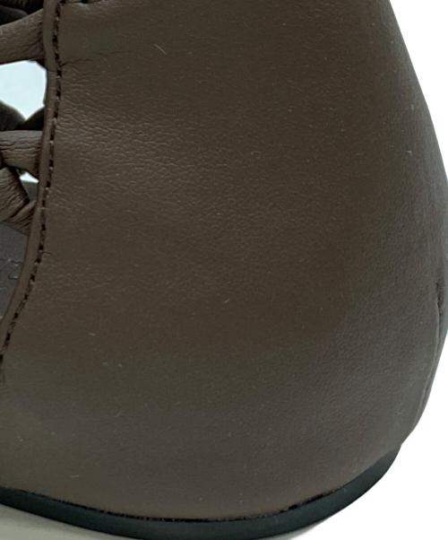 Mollini（モリーニ）Mollini (モリーニ) メッシュスリッポン ブラウン サイズ:37の古着・服飾アイテム