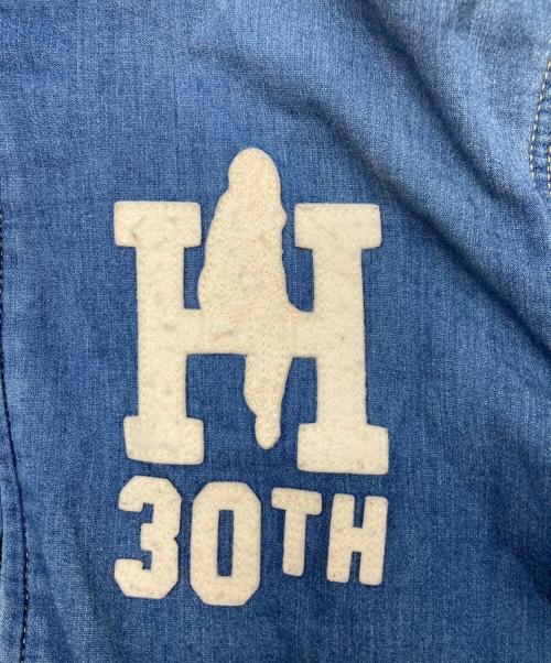 Hysteric Glamour（ヒステリックグラマー）Hysteric Glamour (ヒステリックグラマー) 30thワッペンジップパーカー ブルー サイズ:Lの古着・服飾アイテム