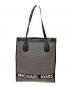 MICHAEL KORS（マイケルコース）の古着「Bay Large Woven Canvas Tote Bag」｜ホワイト×ブラック