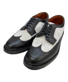 DUCKIE BROWN×Florsheim（ダッキーブラウン×フローシャイム）の古着「フローシャイムバイダッキーブラウン」｜ホワイト×ブラック
