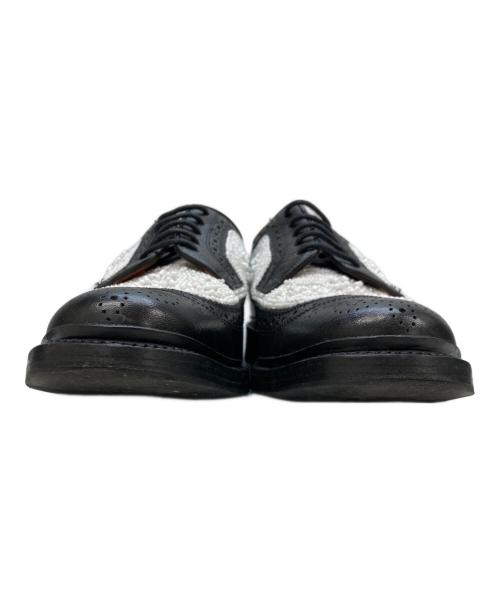 DUCKIE BROWN（ダッキーブラウン）DUCKIE BROWN (ダッキーブラウン) Florsheim (フローシャイム) フローシャイムバイダッキーブラウン ホワイト×ブラック サイズ:8の古着・服飾アイテム