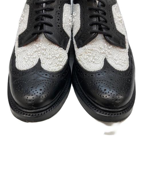 DUCKIE BROWN（ダッキーブラウン）DUCKIE BROWN (ダッキーブラウン) Florsheim (フローシャイム) フローシャイムバイダッキーブラウン ホワイト×ブラック サイズ:8の古着・服飾アイテム